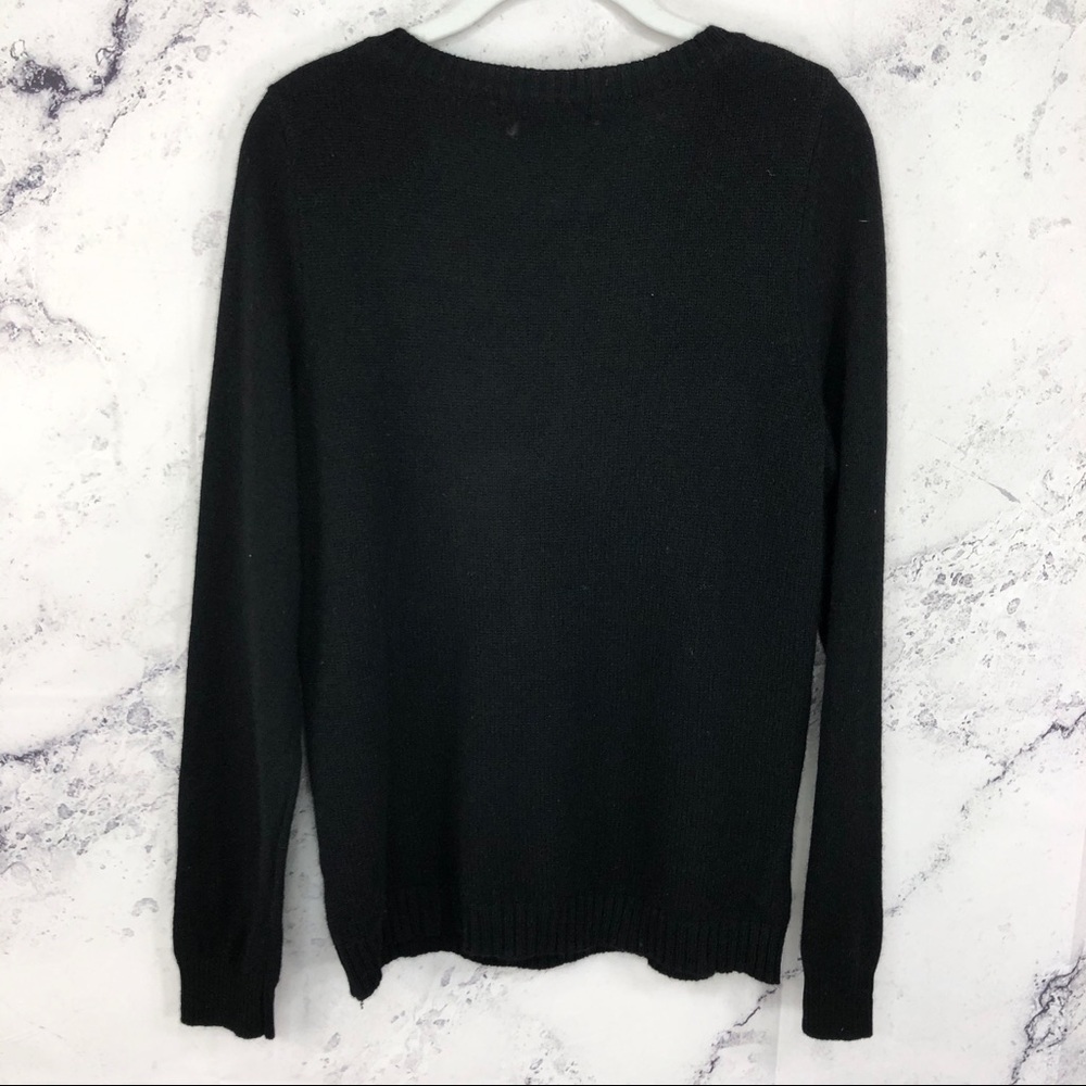 NWT Saks Fifth Avenue cashmere rhinestone sweater - Picture 5 of 6